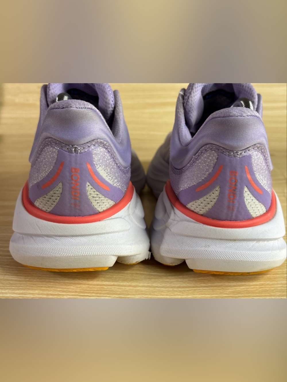 HOKA Bondi 8 Lavender Running Shoes Women’s 7 Cushioned Trainer - Picture 5 of 8